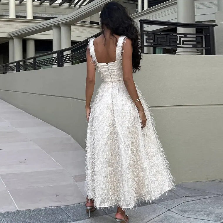 Women’s Textured A-Line Midi Dress